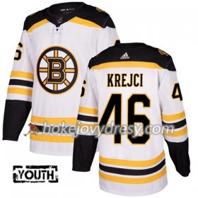 Dětské Hokejový Dres Boston Bruins David Krejci 46 Bílá 2017-2018 Adidas Authentic